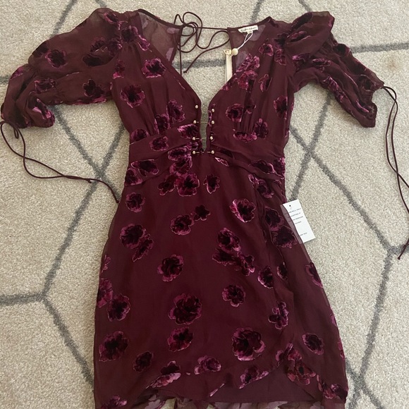 NWT Rare-For Love & Lemons Sophie Velvet Mini- Extra Small- Festival - Picture 4 of 9